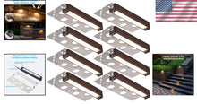 Load image into Gallery viewer, 8-Pack 7-Inch Dimmable LED Hardscape Lighting - Soft White Outdoor Step Lights