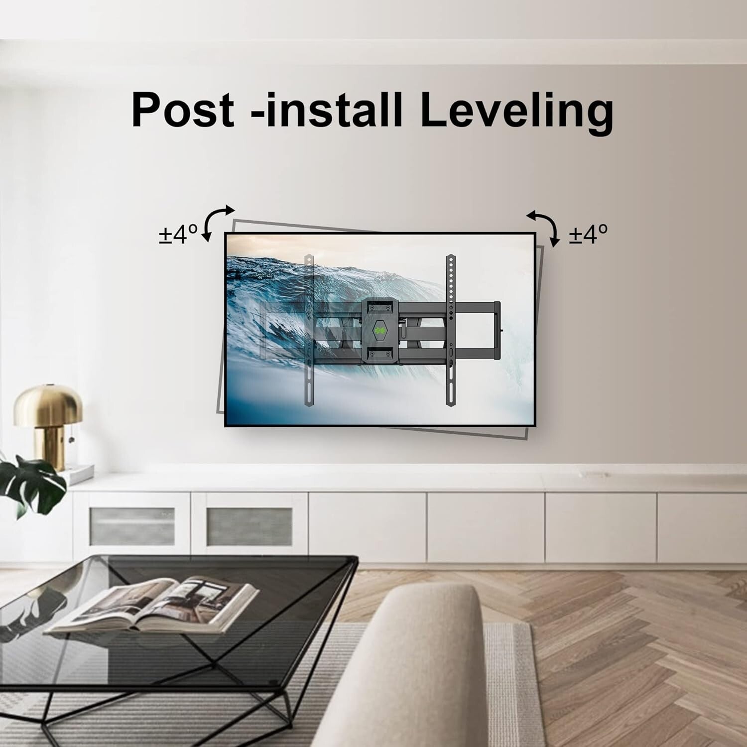 Articulating TV Wall Bracket for 37-86 Inches - Tilt, Swivel, and Easy Setup