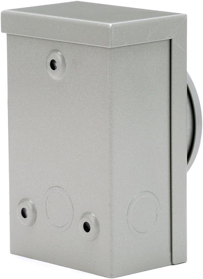 Weather-Resistant 30-Amp Power Inlet Box - 7,500 Watt Generator Compatibility