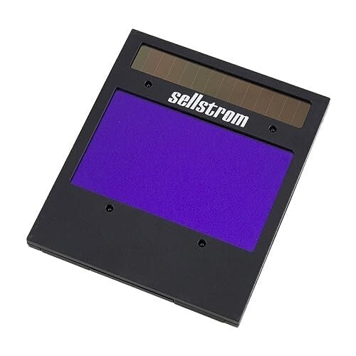 Auto-Darkening Welding Helmet with Blue Lens - Weld and Grind Modes Included