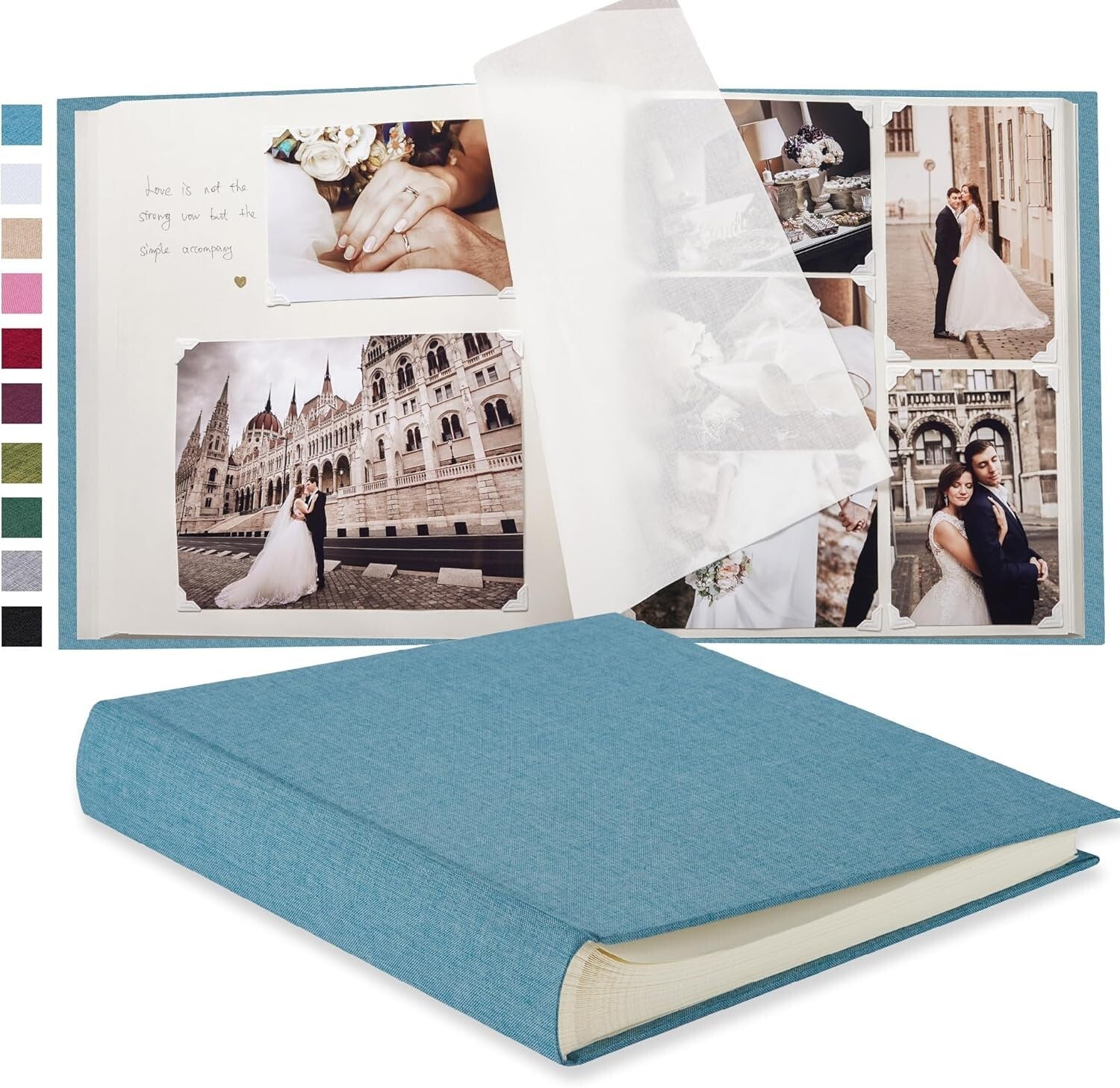 Elegant 100-Page DIY Photo Album for Weddings, Anniversaries & Family Memories
