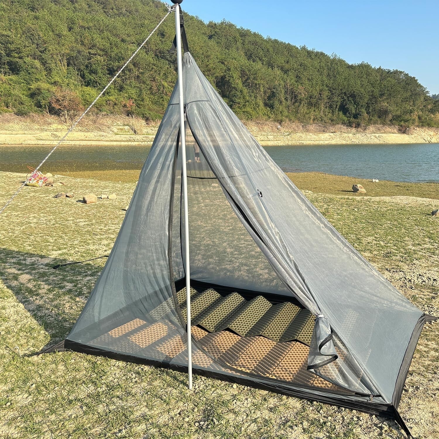 4-Season Fire-Resistant Camping Tent with Lightweight Design & Dual Doors