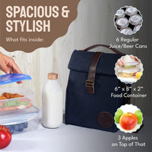 Load image into Gallery viewer, Stylish Waterproof Lunch Box with Shoulder Strap - Perfect for Work &amp; Picnics