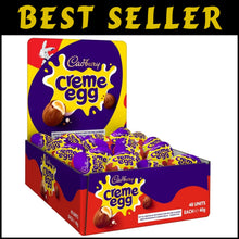 Load image into Gallery viewer, 48 Pack of Creme Eggs - Vegetarian Milk Chocolate Eggs for Easter Celebrations