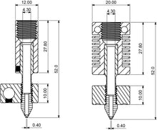 Load image into Gallery viewer, Compatible MK8 Hotend Kit for Creality Ender &amp; CR Printers - Easy Installation
