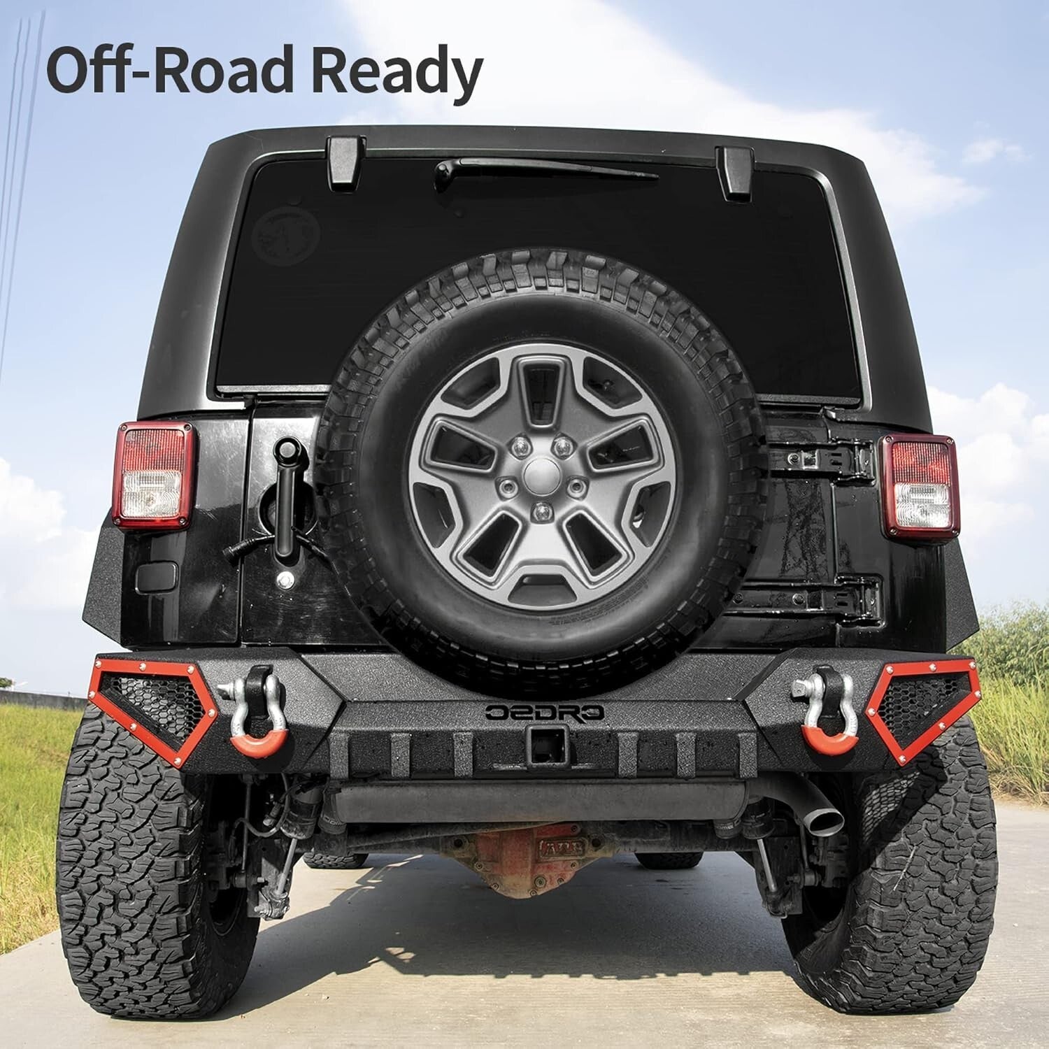 Full Width Bumper for 2007-2018 Jeep Wrangler JK/JKU - Tough Off-Road Design