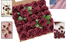 Load image into Gallery viewer, Vibrant 50 Pcs UV-Resistant Foam Roses - Ideal for Outdoor &amp; Indoor Arrangements