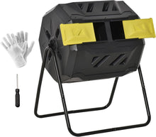 Load image into Gallery viewer, Octagonal 360° Rotating Composter with 16 Ventilation Holes - 43 Gallon Capacity