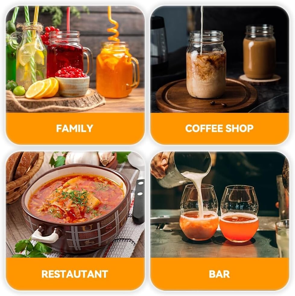 All-in-One 1200W Blender with Heating & Auto Clean - Perfect for Hot Drinks