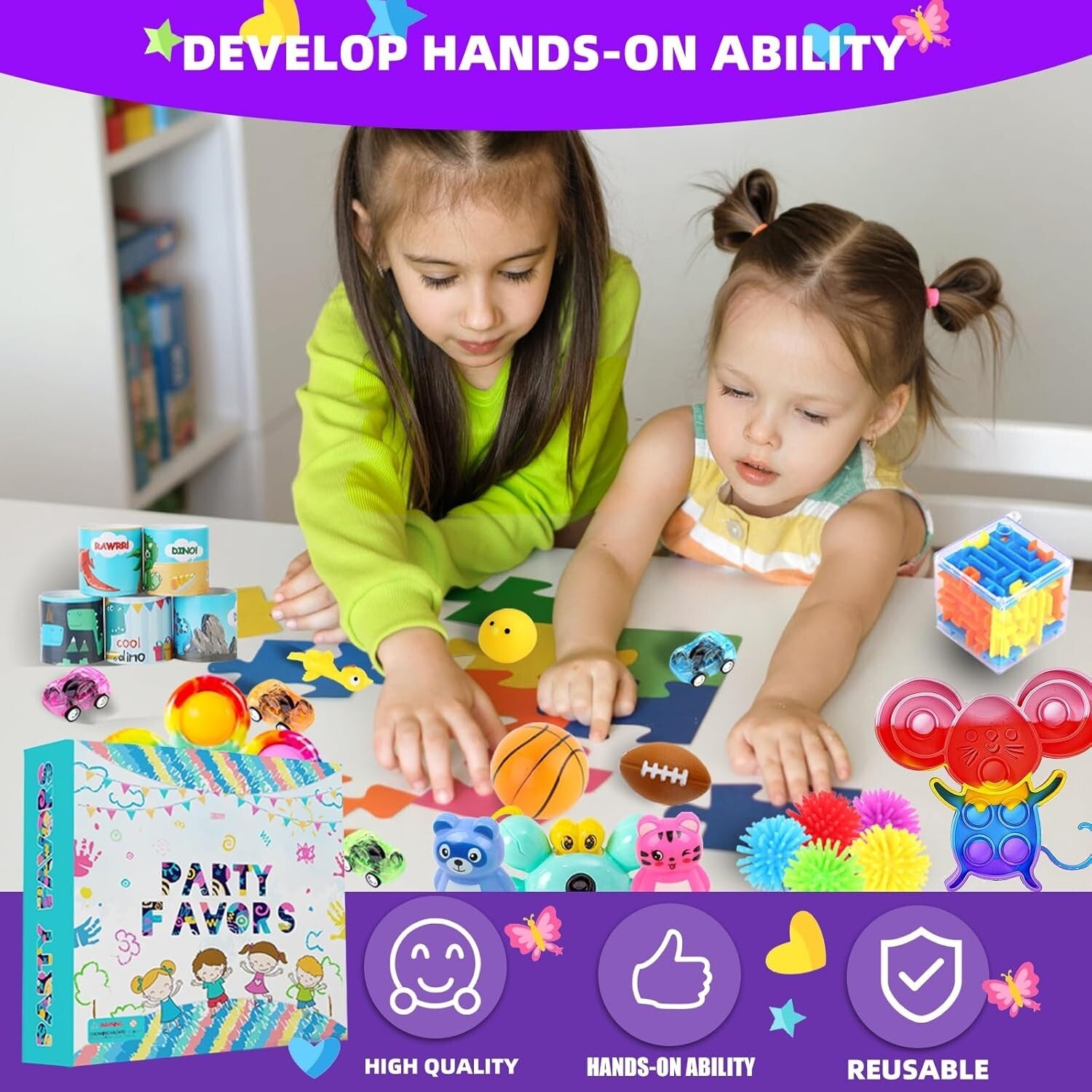 Ultimate 1000Pcs Fidget Toy Pack - Ideal for Kids' Party Goodie Bags & STUFFERS