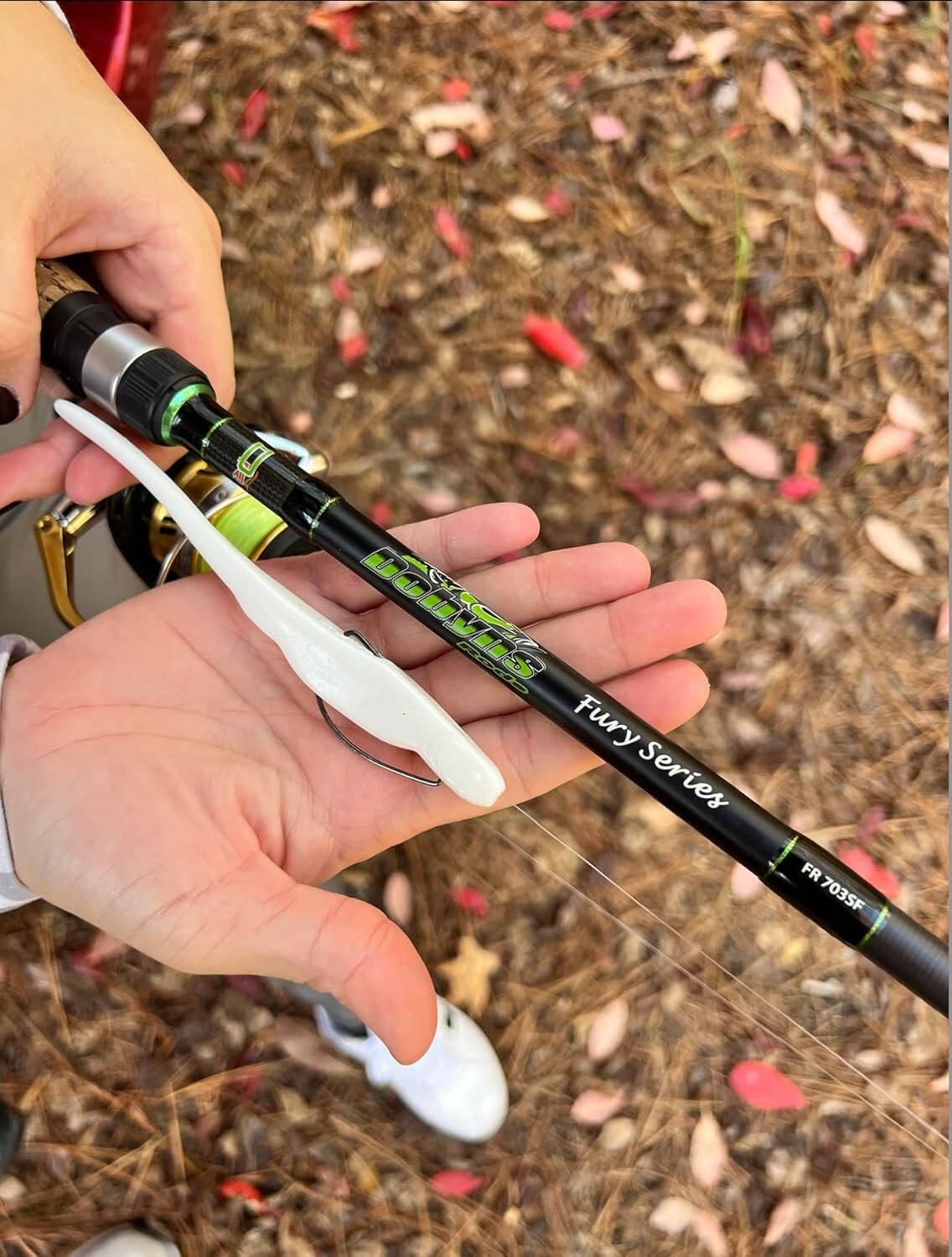 Versatile Fury Series Fishing Rod: Heavy Action for Frogs & Swimbaits, 7'3"