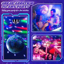 Load image into Gallery viewer, Fun Disco Mirror Ball with 18 LEDs &amp; 6RPM Motor - Perfect for Parties &amp; Clubs