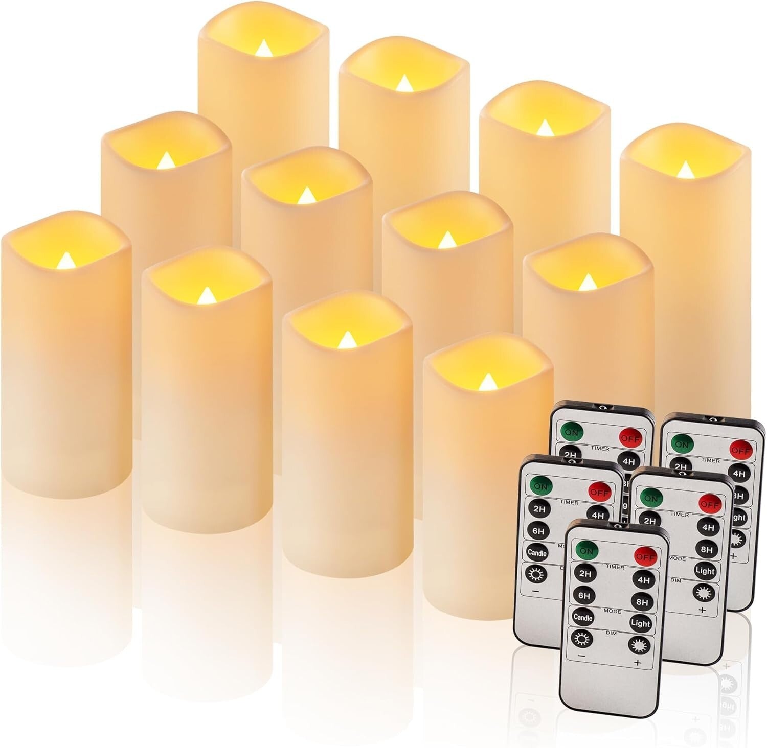 Elegant 120-Pack Flameless Candles - Remote Control & Timer for Safe Ambiance