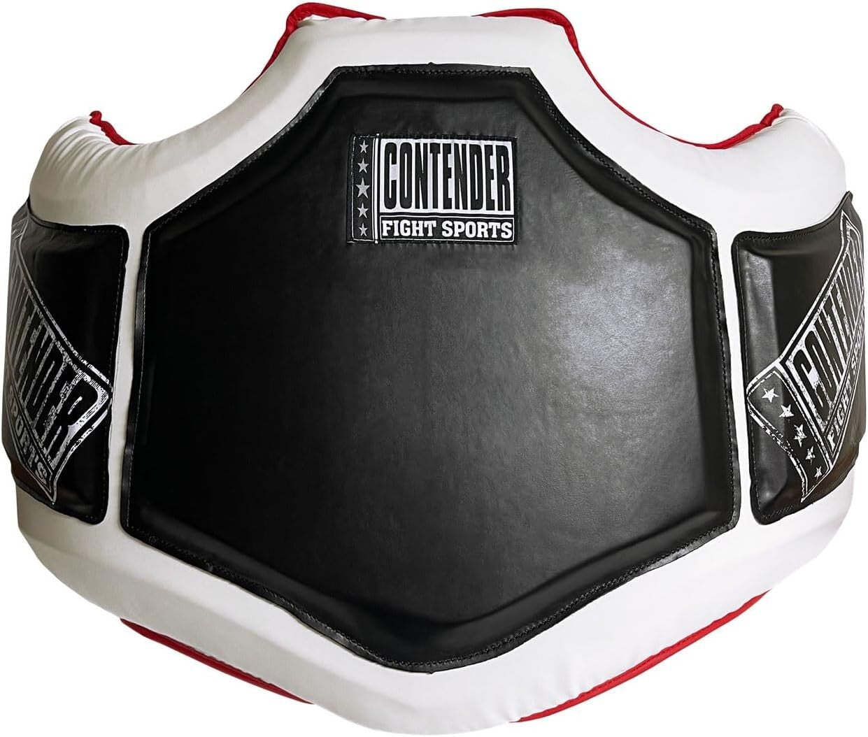 Durable Adjustable Boxing Body Protector – Black/White for Trainers and Athletes