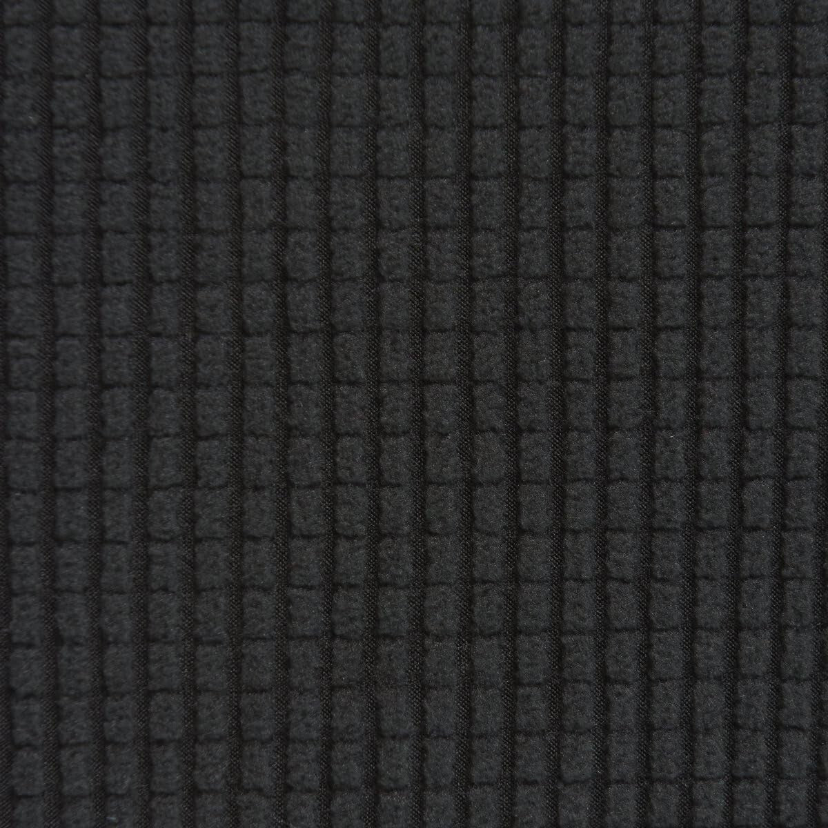 Stretchable Oversized Sofa Slipcover - Soft Checkered Jacquard Black Protector