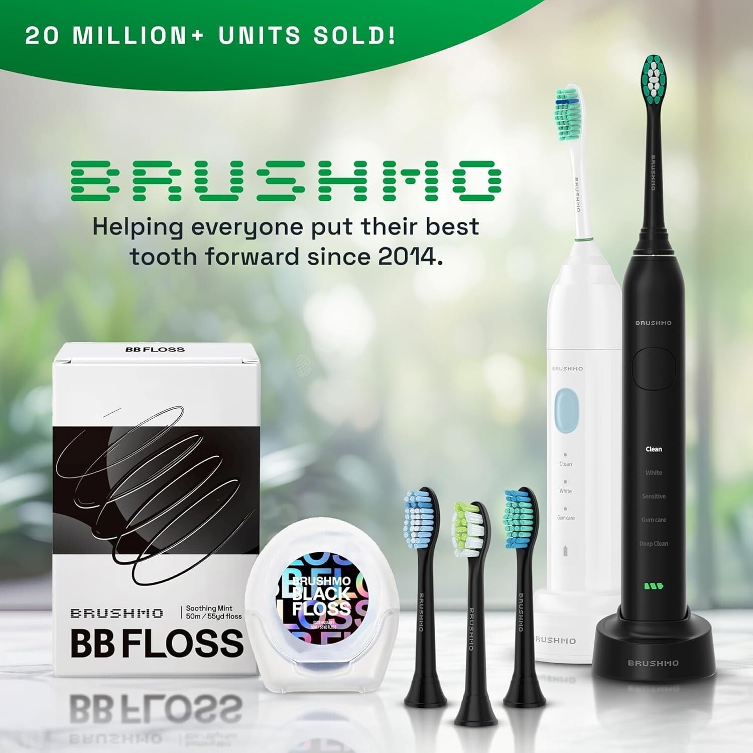 Advanced Black Floss - Expanding Mint Floss for Superior Plaque Control, 275 yd