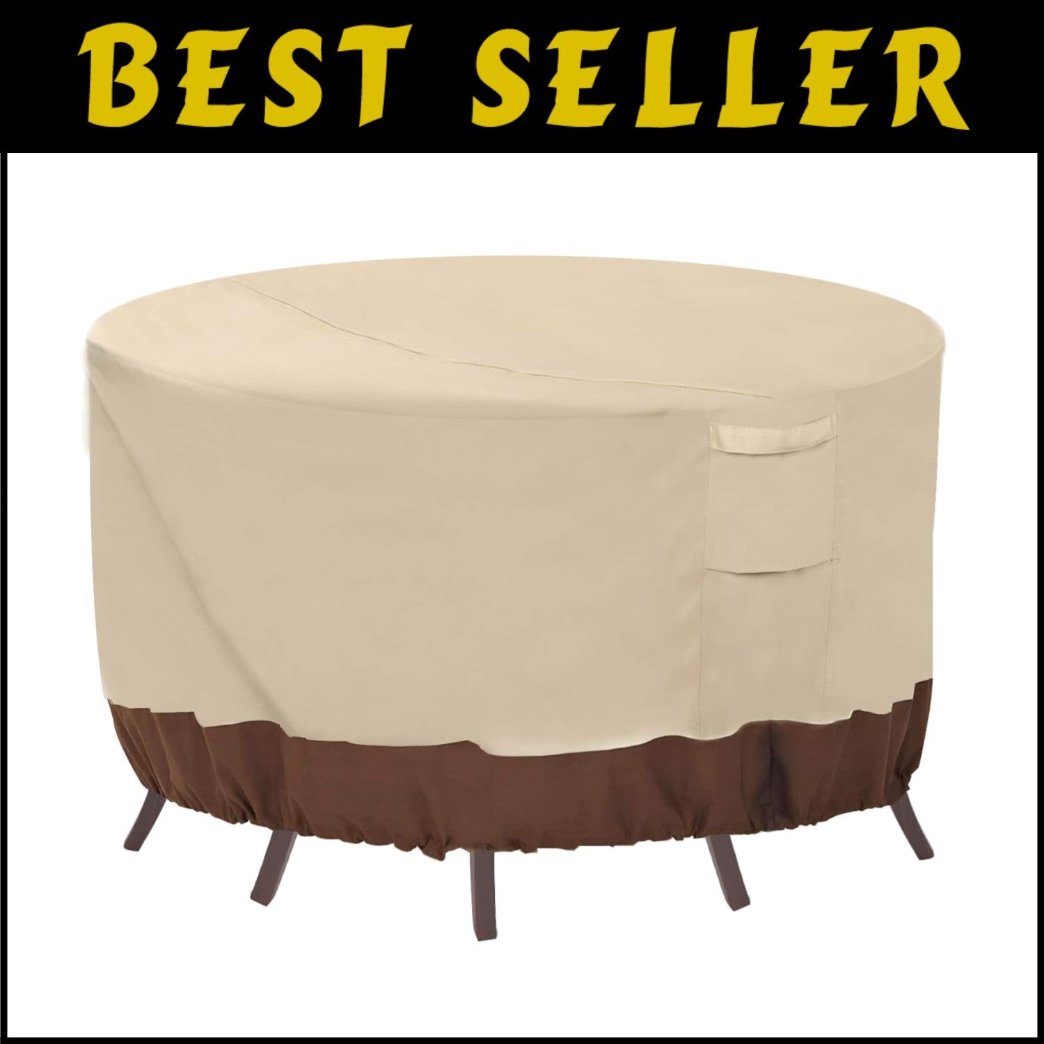 Durable and Stylish Round Patio Covers - Waterproof & UV Resistant, Fits 84" DIA