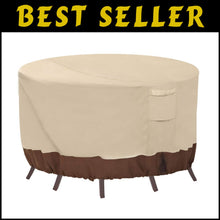 Load image into Gallery viewer, Durable and Stylish Round Patio Covers - Waterproof &amp; UV Resistant, Fits 84" DIA