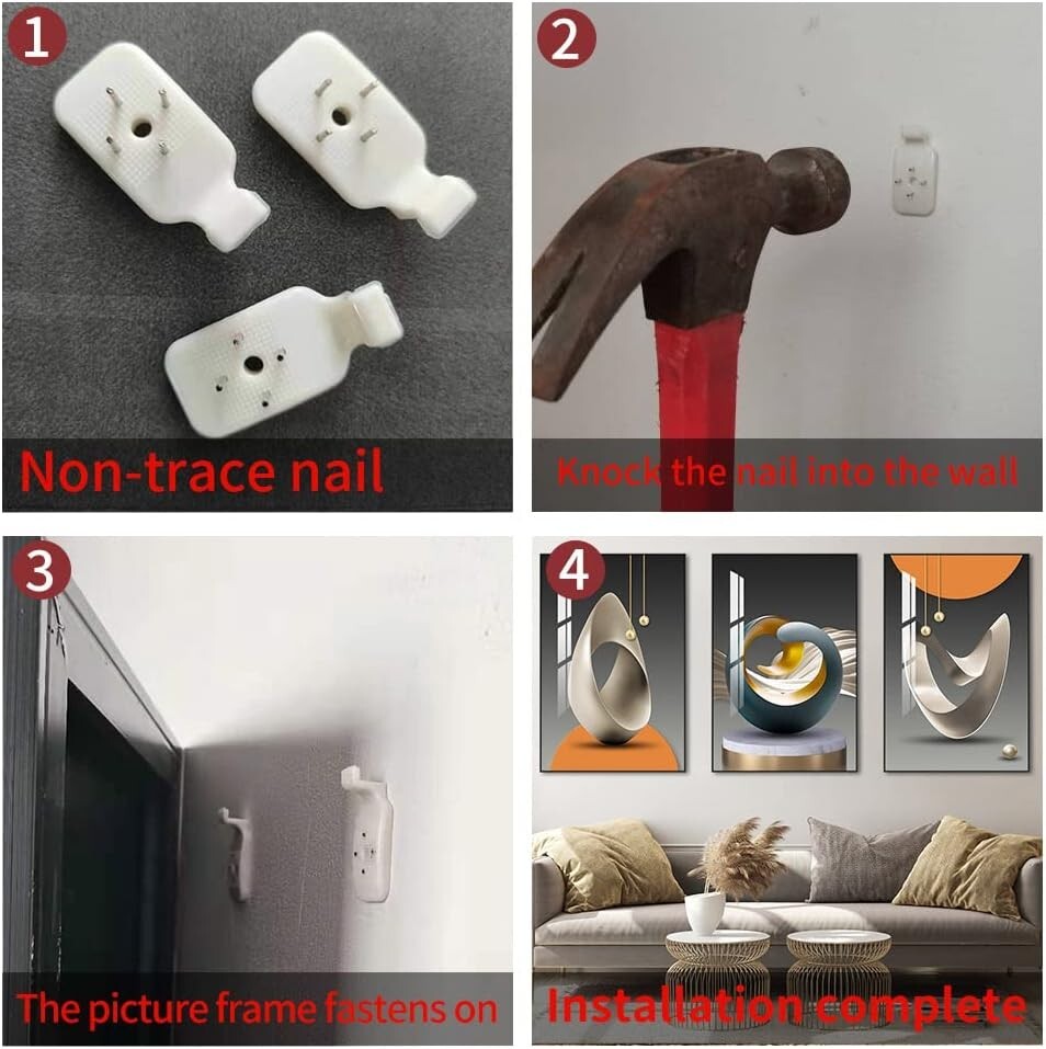 Framed Abstract Wall Art Trio - 24x32 Panels in Blue & Yellow for Home Decor