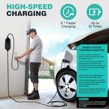 Load image into Gallery viewer, High-Speed Level 2 32Amp EV Charger with NEMA 14-50 Plug - 25ft Cable Included