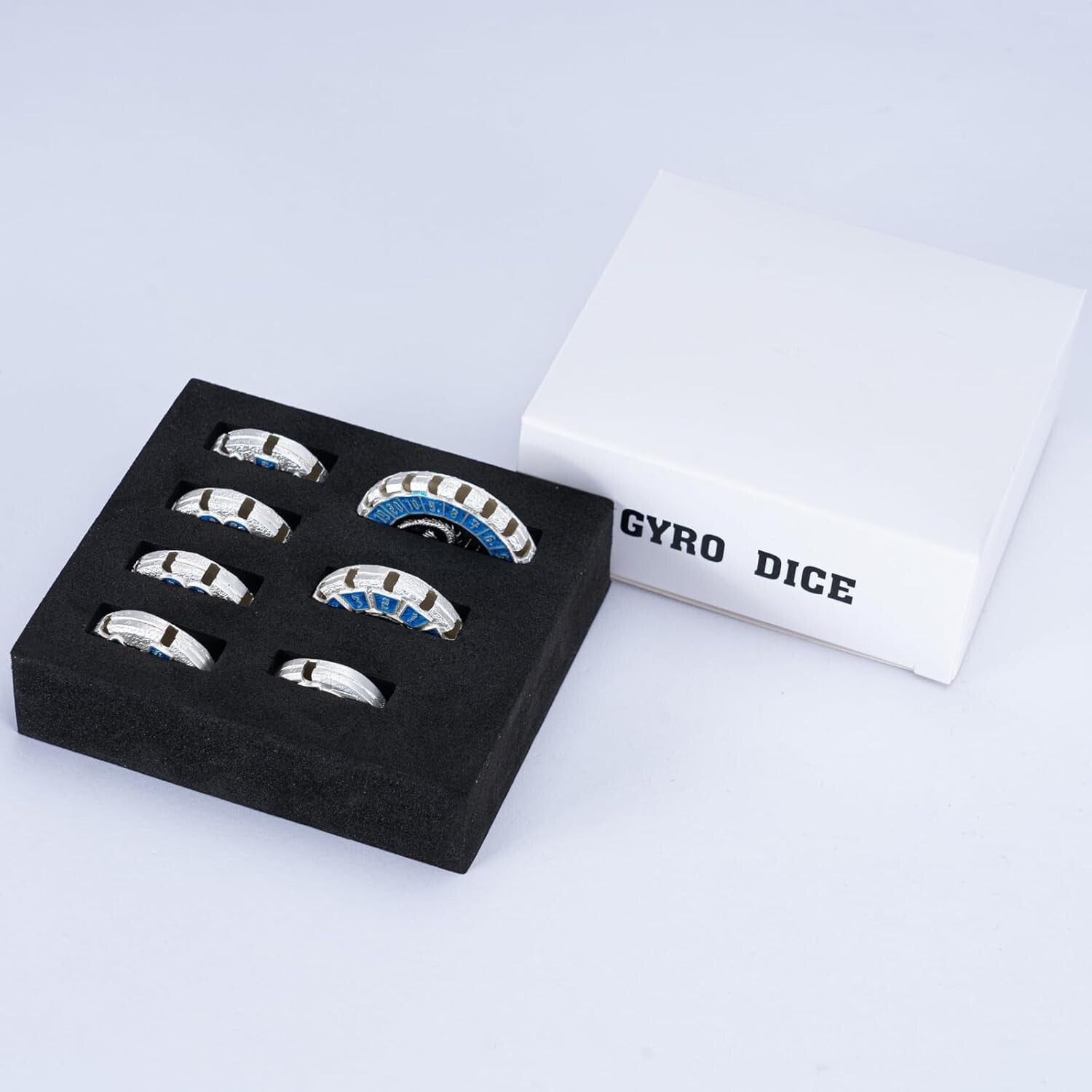 Exquisite Polyhedral Dungeons and Dragons Dice Set - Skull Design with Box