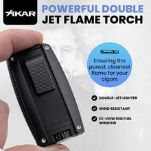 Load image into Gallery viewer, Premium Windproof Butane Torch Lighter with EZ-View Window &amp; Ergonomic Grip