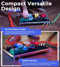 Load image into Gallery viewer, Portable Aluminum Guitar Pedal Board with Isolated Power - Backpack Included