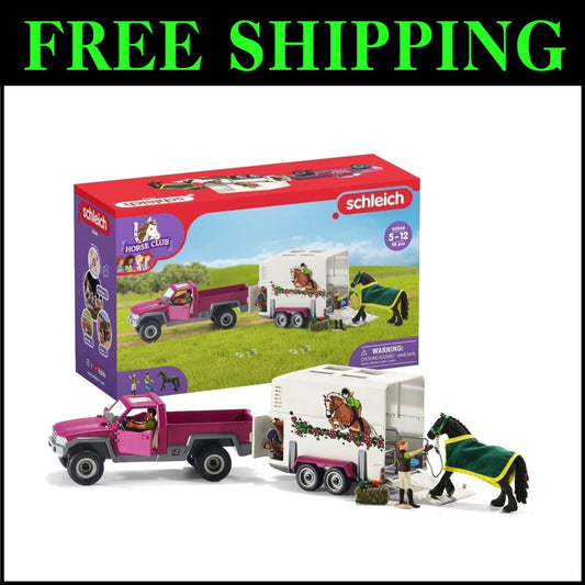Detailed 38-Piece Horse Club Trailer & Truck Adventure Set for Creative Play