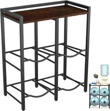 Load image into Gallery viewer, Space-Saving Rustic Water Jug Rack for 4 Bottles - Modern Kitchen Organizer