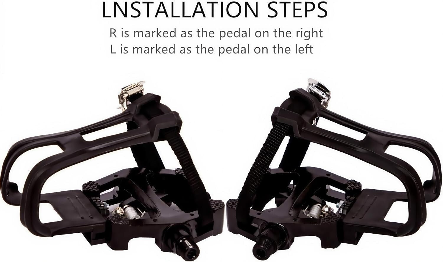 Durable Indoor Cycling Hybrid Pedals with 360 Stability and 12-Month Warranty