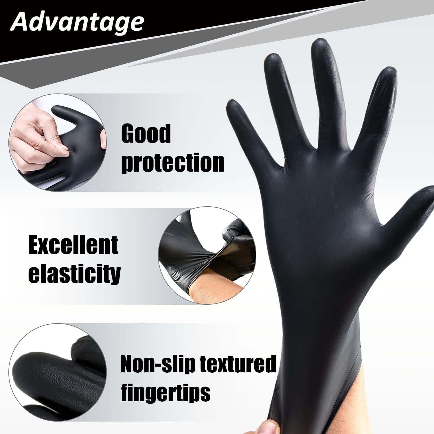 Eco-Friendly Nitrile Disposable Gloves 100ct - Powder-Free for Sensitive Hands