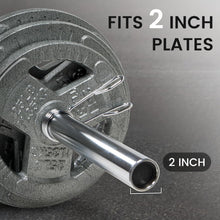 Load image into Gallery viewer, 5-Foot Alloy Steel Olympic Barbell with Secure Knurled Grip - Durable &amp; Reliable