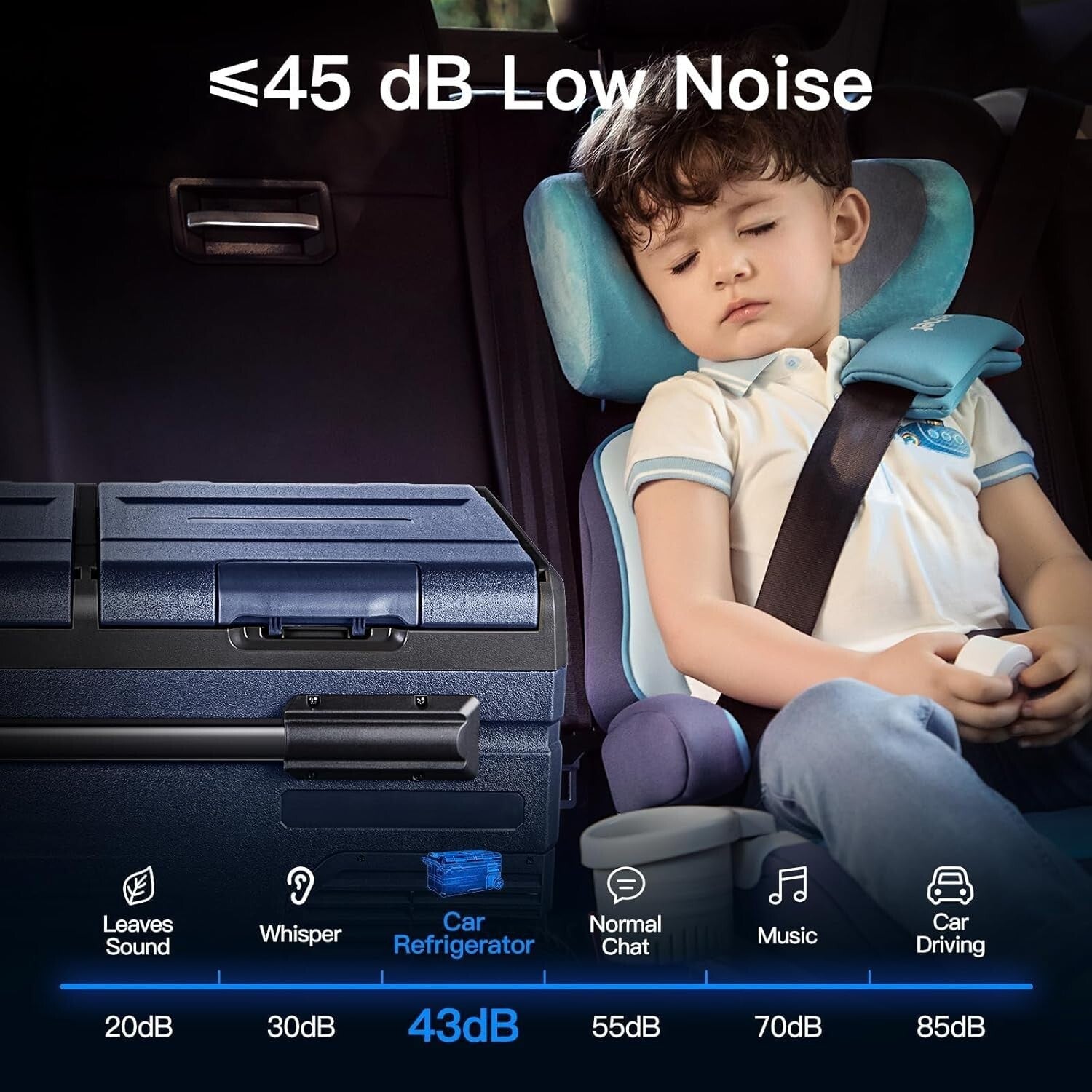 Versatile 80 Quart Car Fridge with App Control - Ideal for Camping and Travel