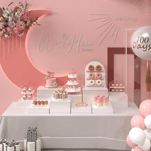Load image into Gallery viewer, Elegant 3-Piece Buffet Risers Set - Glossy Acrylic Stands for Food &amp; Displays