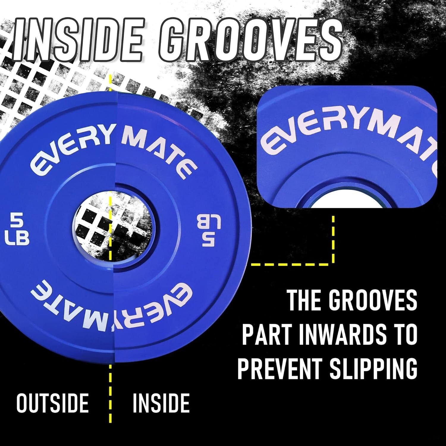 Durable Rubber Coated Change Plates - 1.25LB, 2.5LB, 5LB for Strength Training