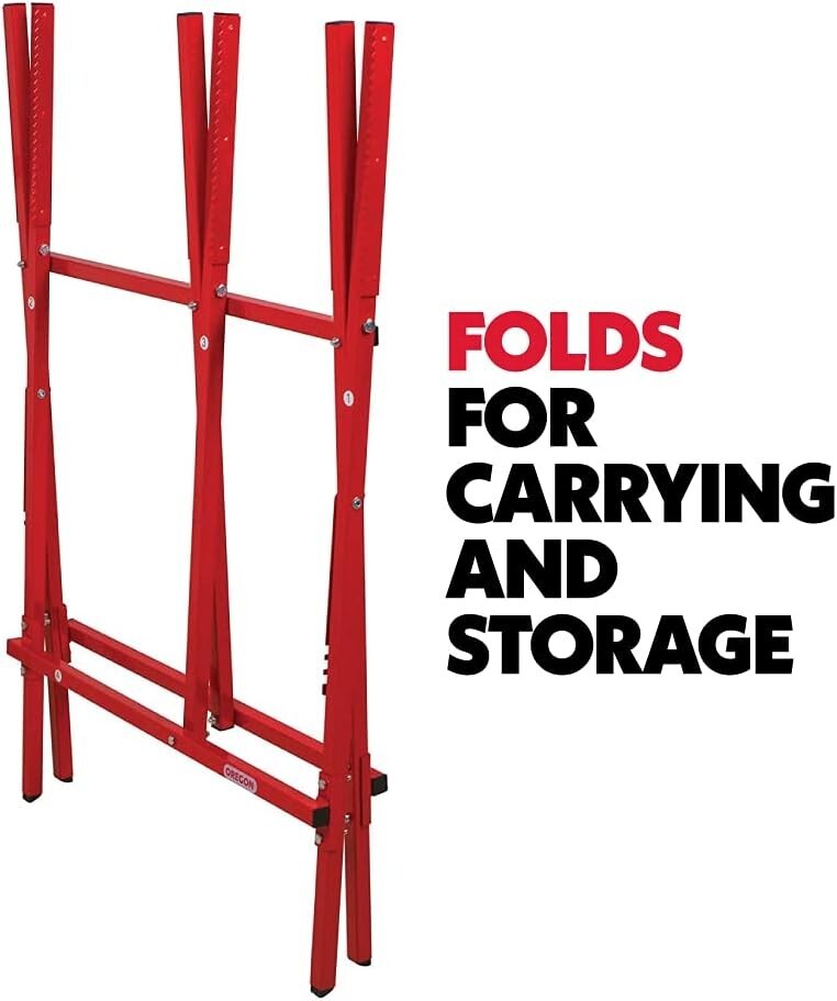 Durable Foldable Sawbuck with High-Speed Steel Blade for Safe Logging & Firewood