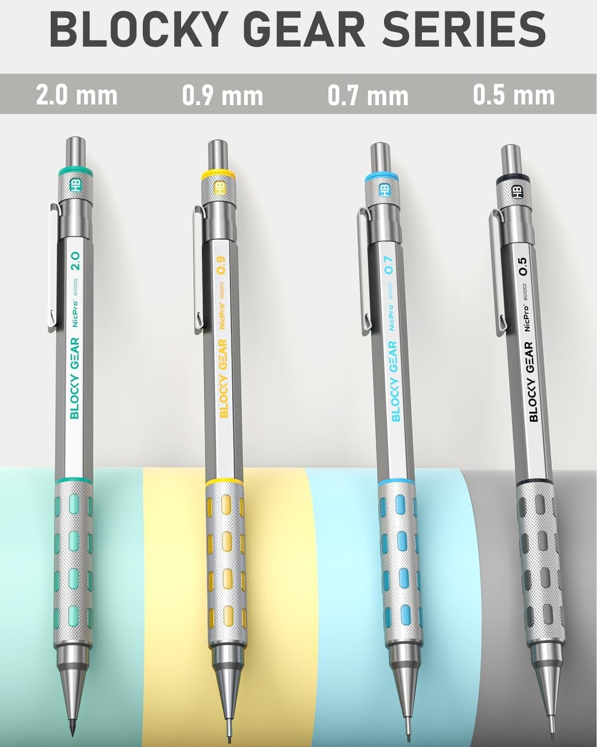 Premium 40PCS Metal Mechanical Pencil Set with Leather Case - Ideal for Artists