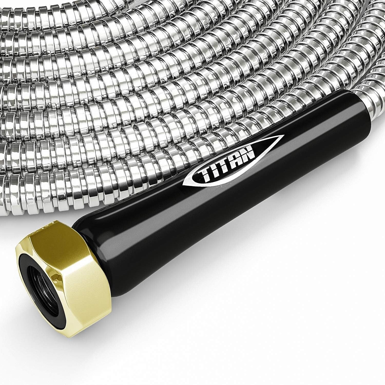 Flexible 200FT Metal Garden Hose - Lightweight, Corrosion-Resistant & Kink-Free