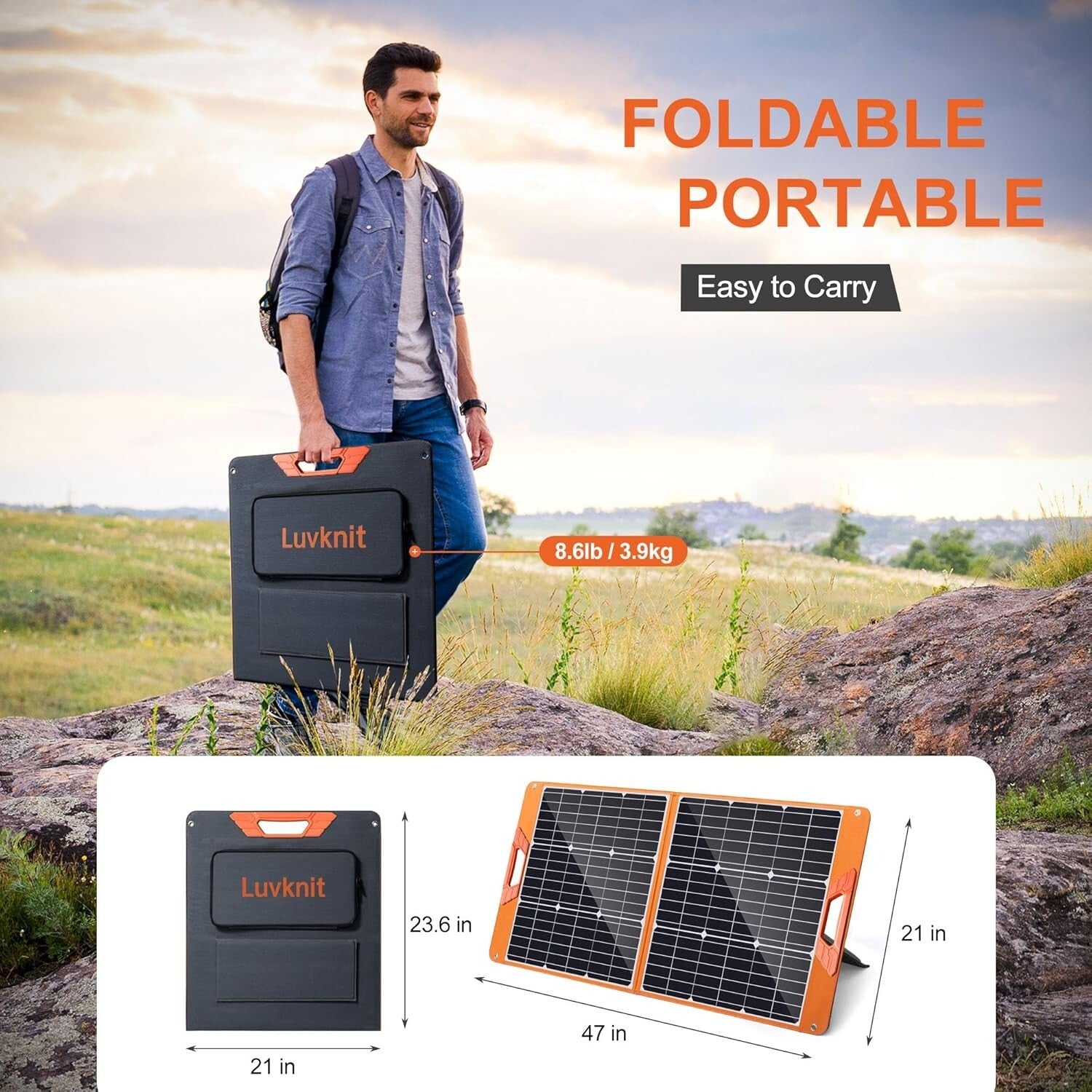 Flexible 100W Solar Power Panel for Eco-Friendly Adventures Anytime, Anywhere