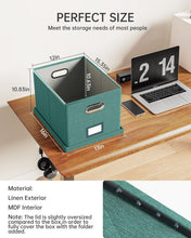 Load image into Gallery viewer, Modern 2-Pack Document Organizer with Lid for Letter/Legal Files in Forest Green