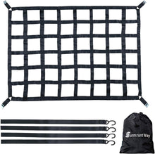 Load image into Gallery viewer, Rip-Stop Heavy-Duty Cargo Net for Trucks with Adjustable Straps - 42" x 50"