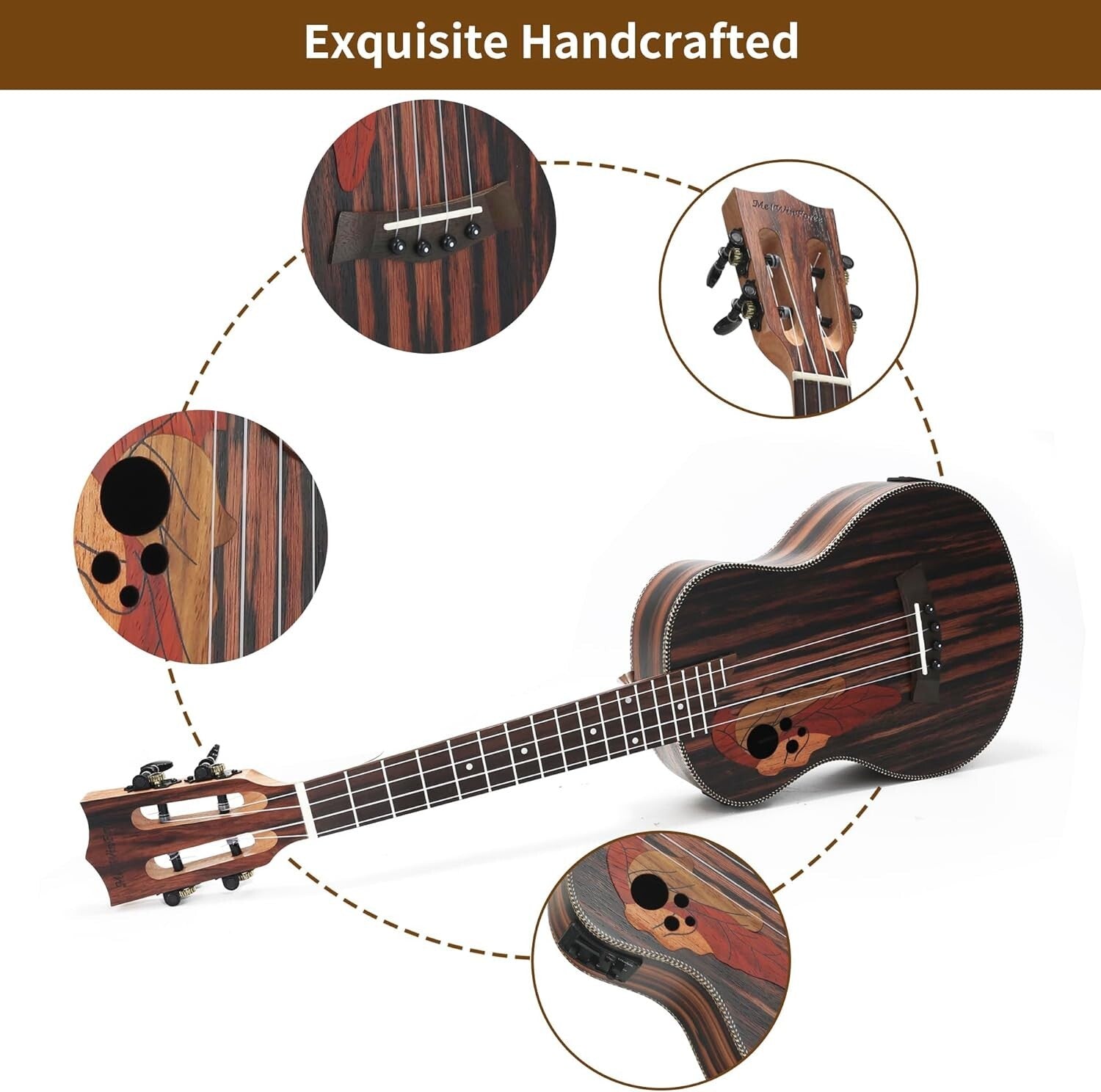 Versatile Electric Ukulele Bundle for Left-Handed Beginners - Exceptional Sound