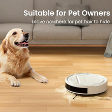 Load image into Gallery viewer, Slim Robotic Vacuum Cleaner with 2200Pa Suction - Ideal for Pet Hair &amp; Carpets