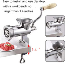Load image into Gallery viewer, Compact 304 Stainless Steel Meat Grinder with Interchangeable Blades and Tube