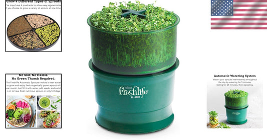 Freshlife FL-3000: Automatic Seed Sprouter for Year-Round Organic Greens