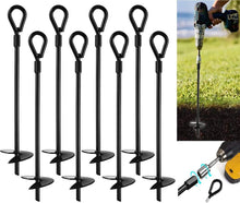 Load image into Gallery viewer, Rust-Resistant Heavy-Duty Ground Anchors (20”) for Tents and Canopies - Set of 8
