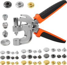 Load image into Gallery viewer, Lightweight Leather Snap Kit with 90 Durable Snaps &amp; User-Friendly Pliers