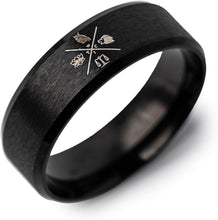 Load image into Gallery viewer, Stainless Steel Stoic Virtues Ring - Daily Reminder of Wisdom, Courage &amp; Justice