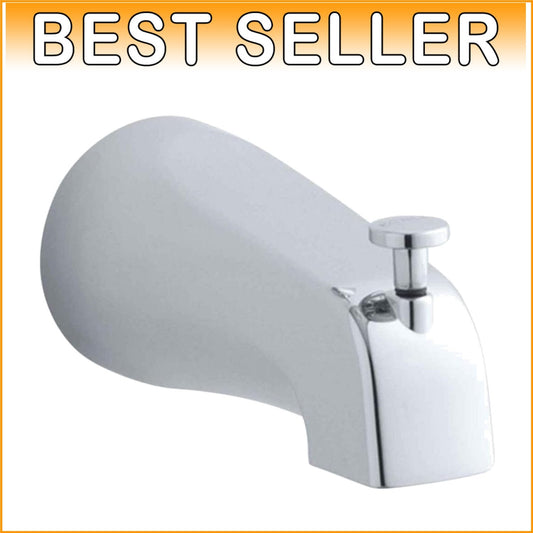 Durable Wall-Mount Bath Spout with 2.2 GPM Flow Rate & Diverter Feature