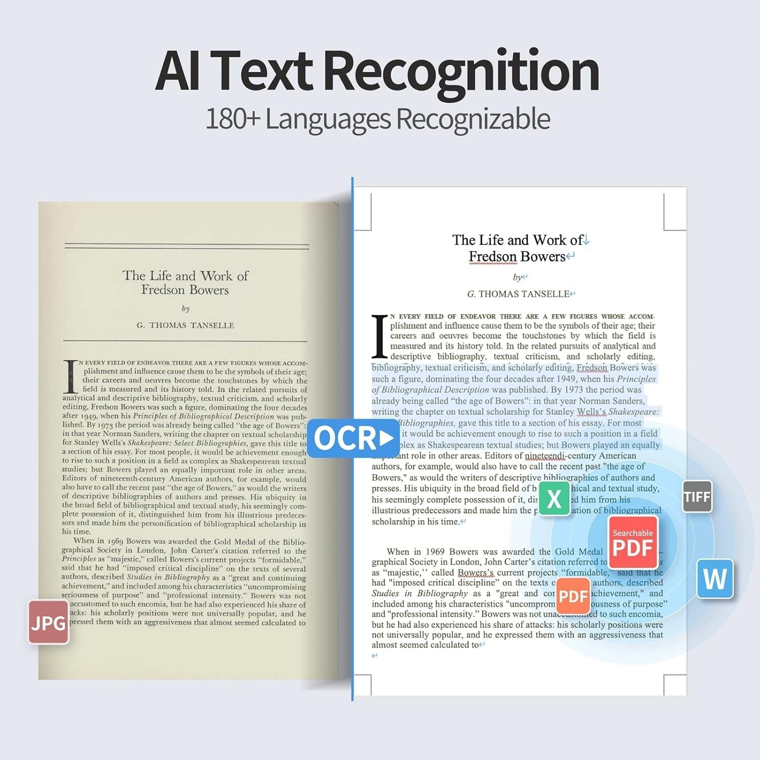 Ultra-Fast Book & Document Scanner with 32 LED Lights - Windows & Mac Compatible